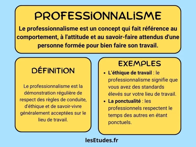 Professionnalisme : définition et exemples