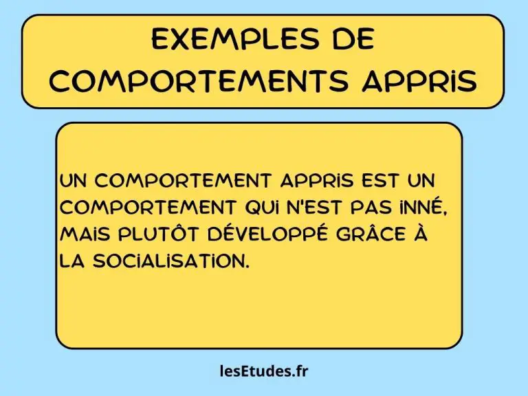 exemples de comportements appris